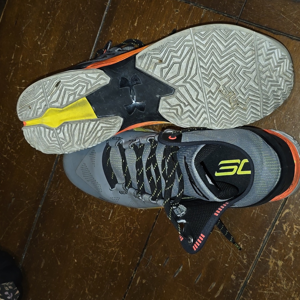 Under Armour Curry 2 Retro Iron Basketball Shoes Mens Size 14 - Picture 4 of 4